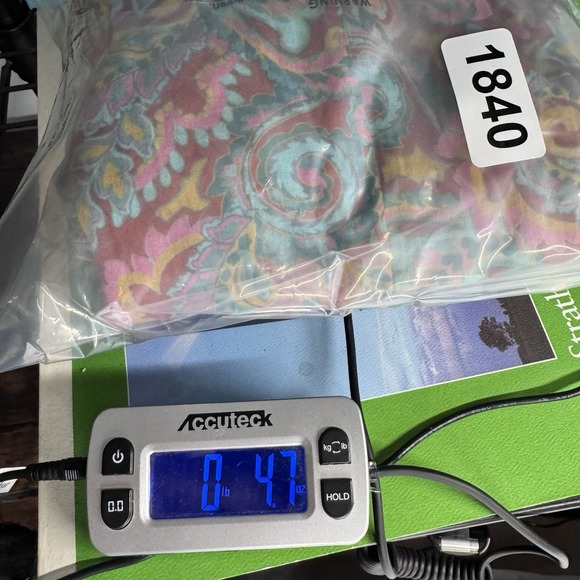 Roller Rabbit Midi Dress Sz S Gauze Cotton Duster Paisley Pockets Boho Button - Picture 15 of 15